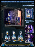 Morstorm Disney Mickey and Friends Mecha Series Future Exploration Mechanical Cyberpunk Donald Duck 6" PVC Figure