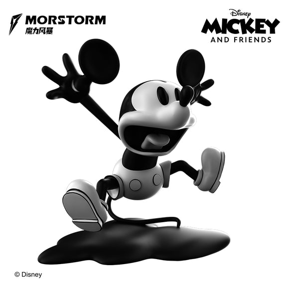 Morstorm Disney Mickey and Friends Disney 100th Anniversary Art Statue Series Classic Scared Eyes Popping Out Mickey Mouse 11