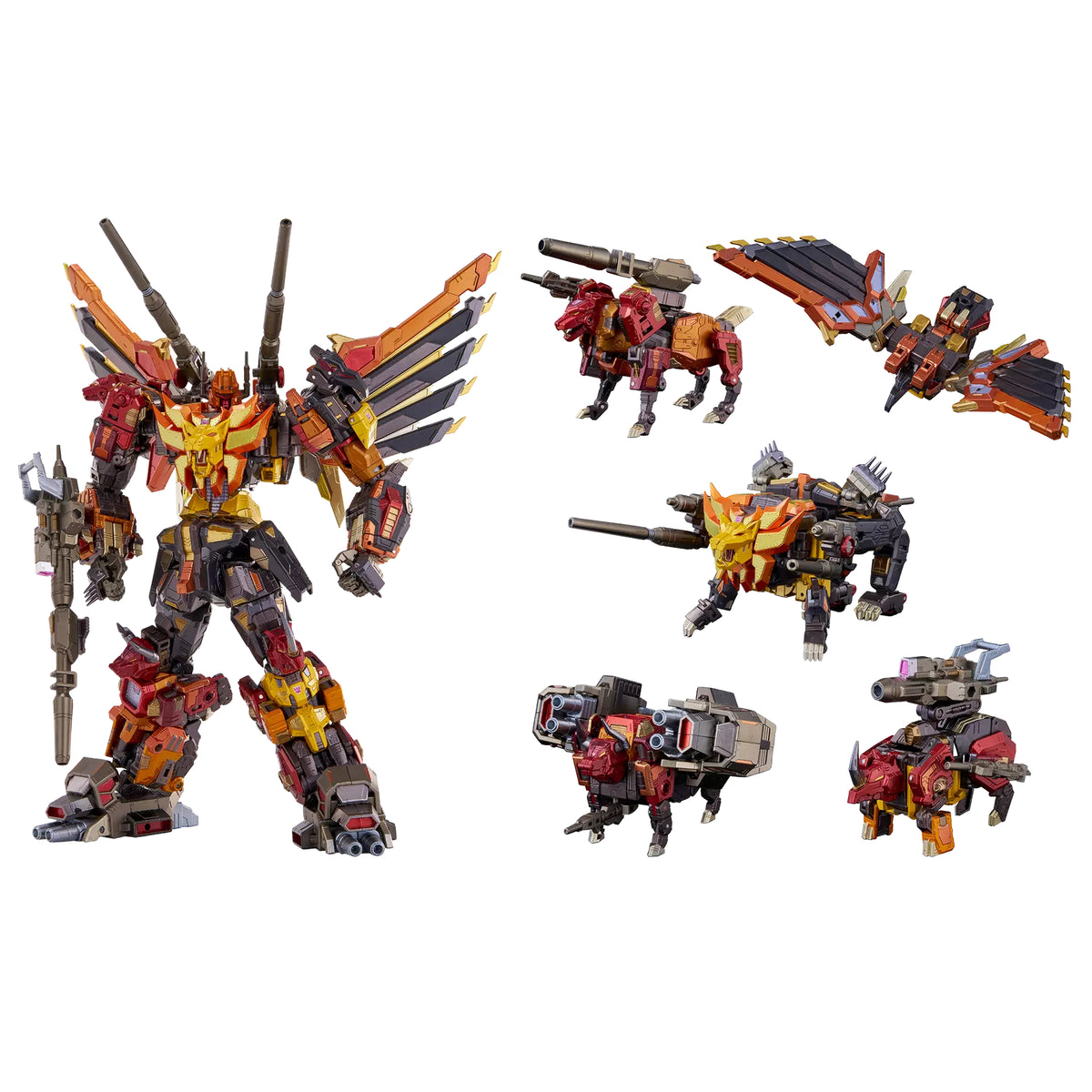 Hasbro Takara Tomy Transformers AM-T02 Predaking Combiner Action