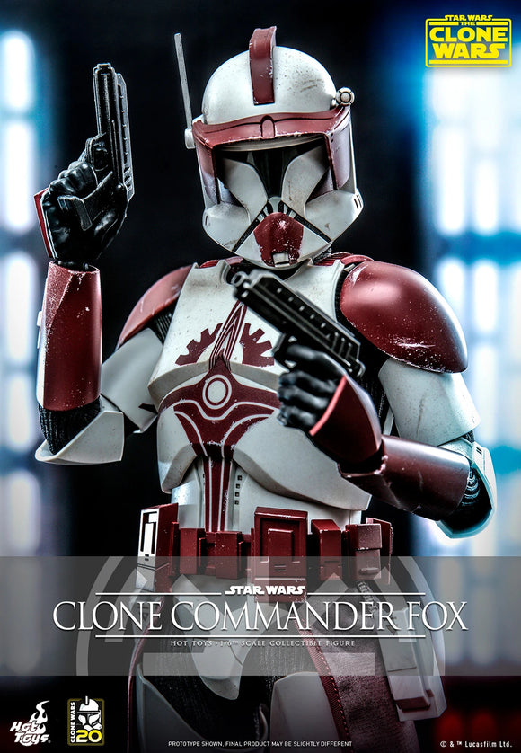 Hot Toys Star Wars: The Clone Wars Clone Trooper Clone Commander Fox 1/6 Scale 12