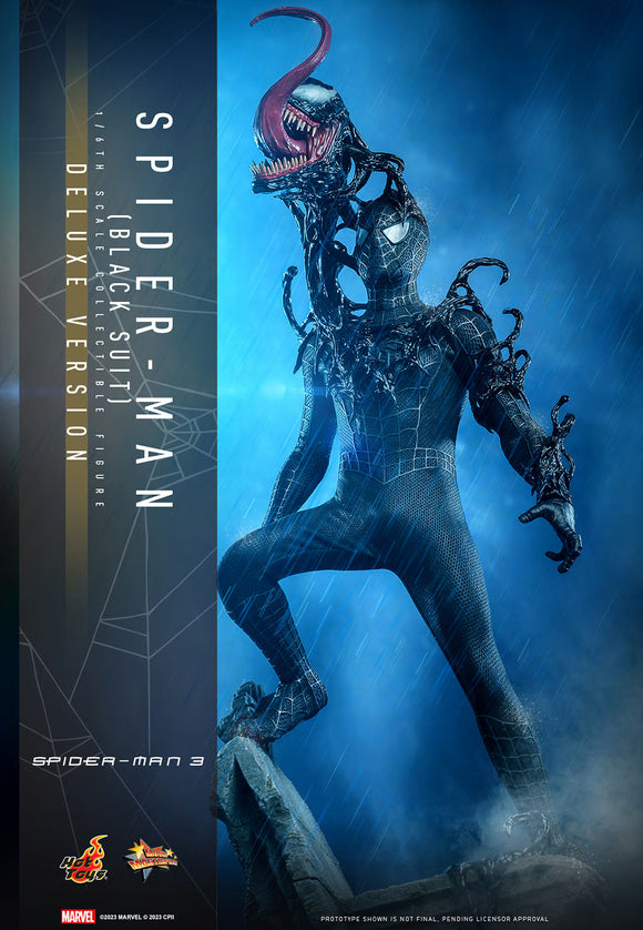 Hot Toys Marvel Comics Spider-Man 3 Spider-Man (Black Suit) (Deluxe Version) 1/6 Scale 12
