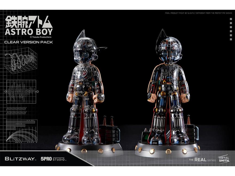 Blitzway Astro Boy (Clear Ver.) Superb Anime Statue & Assembly Bed