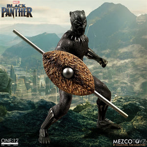 Mezco Toyz One12 Collective Marvel Comics Black Panther 1/12 Scale 6" Action Figure