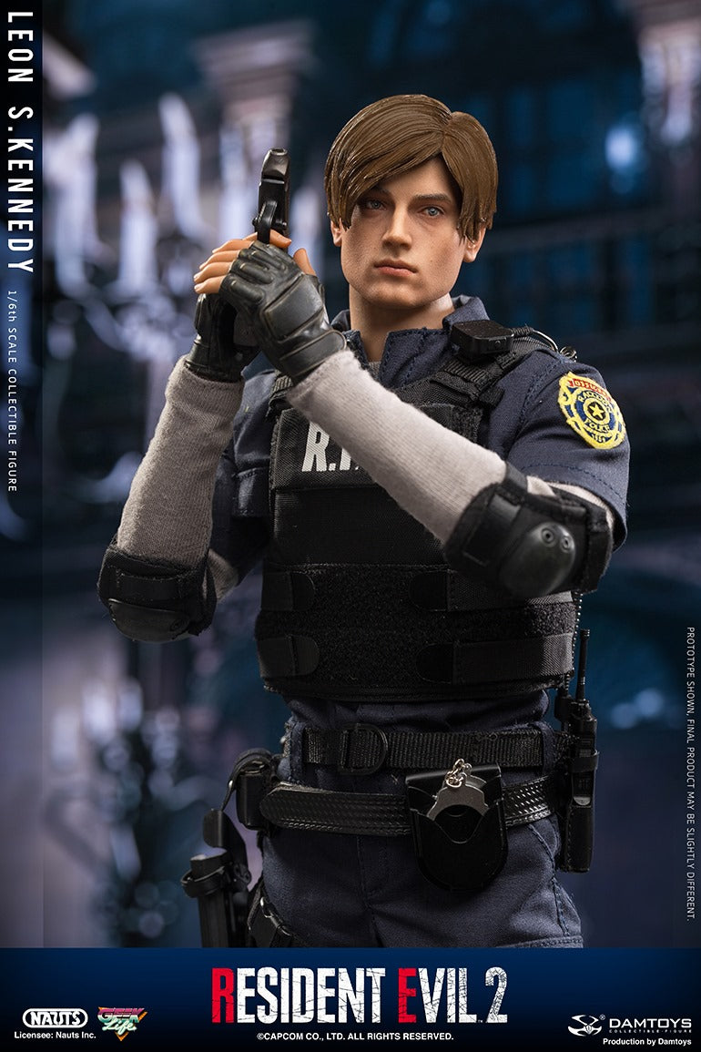 Damtoys Resident Evil 2 Leon S. Kennedy 1/6 Scale 12