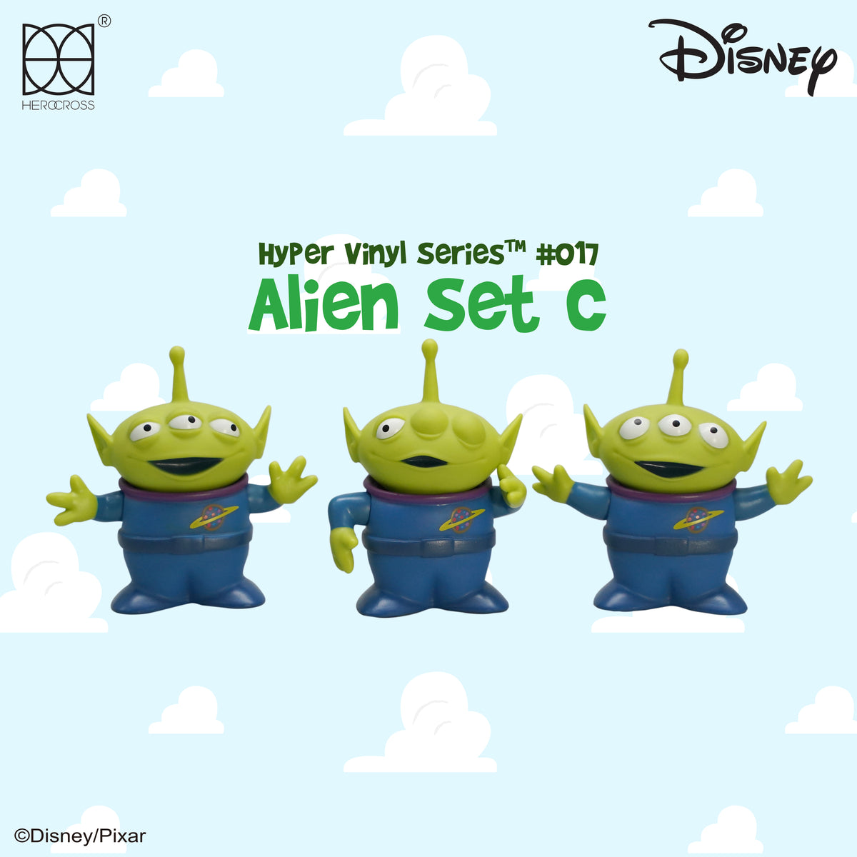 HEROCROSS Hybrid Vinyl Series 015 Disney Toy Story Alien Set C
