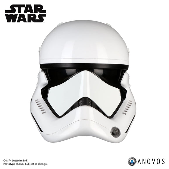 ANOVOS STAR WARS: LAST JEDI First Order Stormtrooper Helmet Adult Full Size Movie Prop Replica