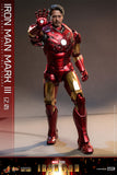 Hot Toys Marvel Comics Iron Man (2008) Iron Man Mark III (2.0) Diecast 1/6 Scale 12" Collectible Figure