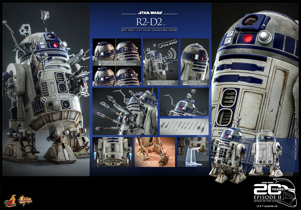 Hot Toys Star Wars Episode II Attack of the Clones R2-D2 1/6 Scale