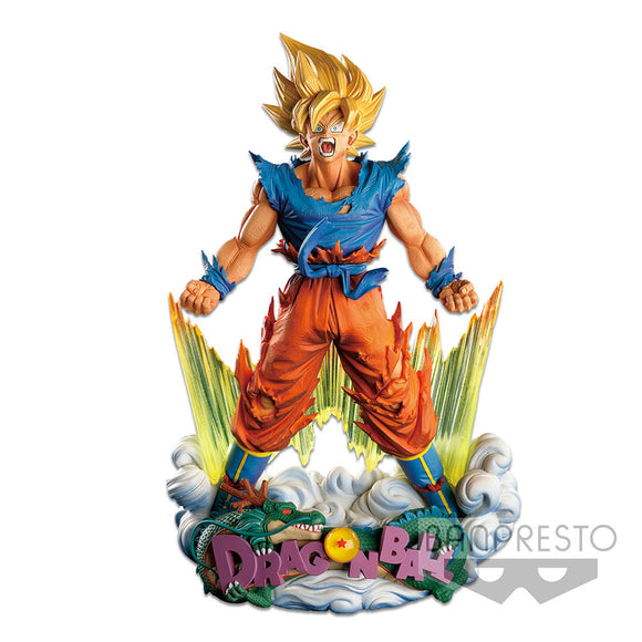 Banpresto Chronicle Master Stars Diorama Dragon Ball Z Super Saiyan Son Goku (The Brush) Diorama Figure