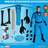 Mezco Toyz One:12 Collective Marvel Comics Fantastic Four Deluxe Steel Boxed Set 1/12 Scale Action Figure Set