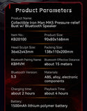 Killerbody Marvel Iron Man 2 Iron Man Mark V 6.75” Bust Bluetooth Speaker