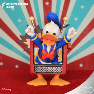Morstorm Disney Mickey and Friends Disney 100th Anniversary Art Statue Series Classic TV Donald Duck 11" Polystone Statue