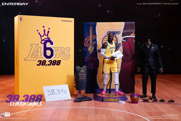 Enterbay NBA Real Masterpiece Series LeBron James (38,388 Points) 1/6 Scale Collectible Figure