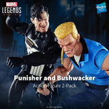 Hasbro Marvel Legends Series: Punisher and Bushwacker 6-Inch Action Figures 2 Pack Set