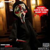 Mezco Toyz Living Dead Dolls Present Ghost Face Bloody Glow-in-the-Dark Edition 10-Inch Doll - Entertainment Earth Exclusive