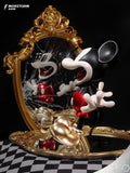 Morstorm Disney Mickey and Friends Disney 100th Anniversary Art Statue Series Classic Scared Eyes Popping Out Mickey Mouse 11" Polystone Statue