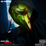 Mezco Toyz Living Dead Dolls Present Ghost Face Bloody Glow-in-the-Dark Edition 10-Inch Doll - Entertainment Earth Exclusive