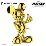 Morstorm Disney Mickey and Friends Disney Art Statue Series Mickey Mouse Thumb Up (Gold Chrome) 11" Polystone Statue