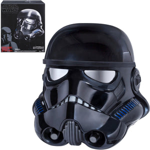 Hasbro Star Wars The Black Series Shadow Stormtrooper Premium Electronic Voice Changer Helmet Prop Replica