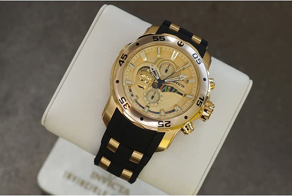 Invicta Star Wars C3P0 Men's 48mm Limited Edition Gold Chronograph
