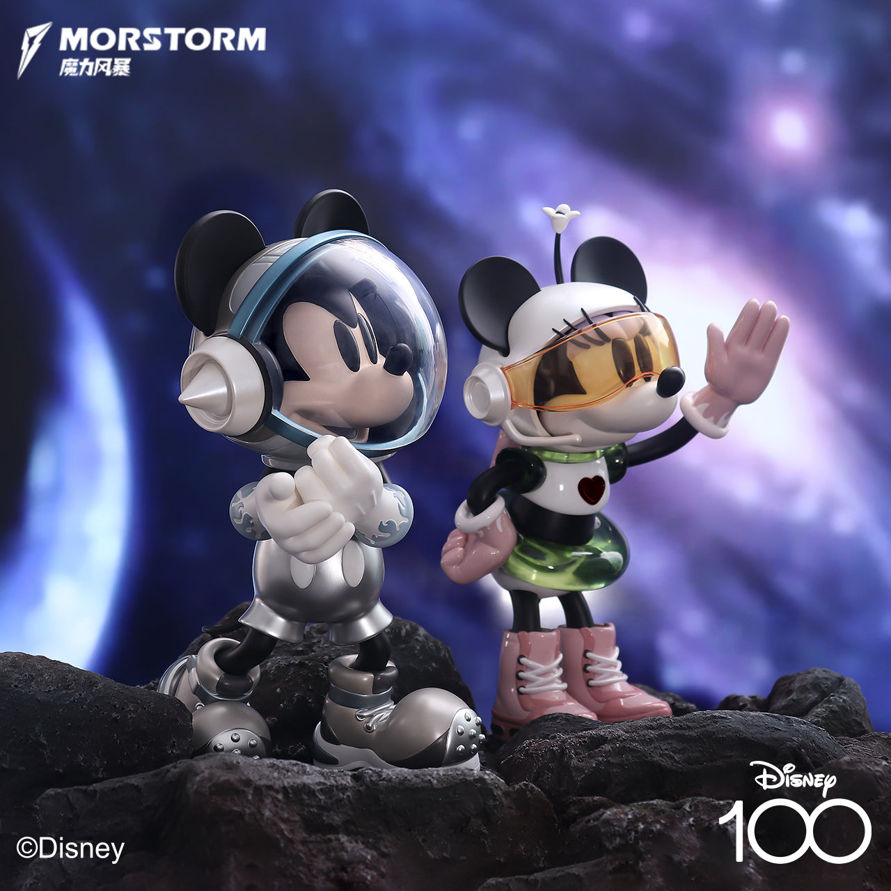 Morstorm Disney Mickey and Friends Disney Art Statue Series Space