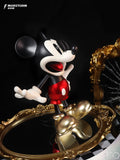 Morstorm Disney Mickey and Friends Disney 100th Anniversary Art Statue Series Classic Scared Eyes Popping Out Mickey Mouse 11" Polystone Statue