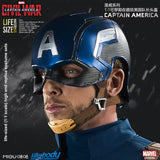 Killerbody Marvel Captain America 1:1 Wearable Helmet & Bluetooth Speaker Stand
