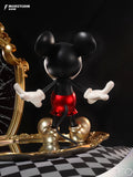 Morstorm Disney Mickey and Friends Disney 100th Anniversary Art Statue Series Classic Scared Eyes Popping Out Mickey Mouse 11" Polystone Statue