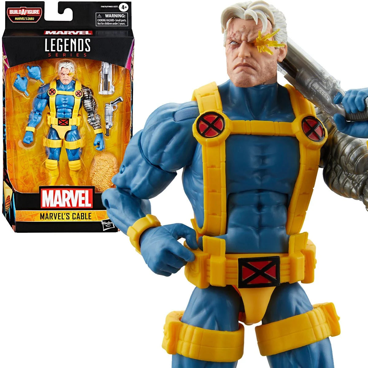 Hasbro Marvel Legends Series: X-Men Cable with Build-A-Figure Zabu