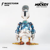 Morstorm Disney Mickey and Friends Disney Art Statue Mecha Series Future Exploration Mechanical Cyberpunk Donald Duck 11" Polystone Statue