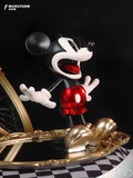 Morstorm Disney Mickey and Friends Disney 100th Anniversary Art Statue Series Classic Scared Eyes Popping Out Mickey Mouse 11" Polystone Statue