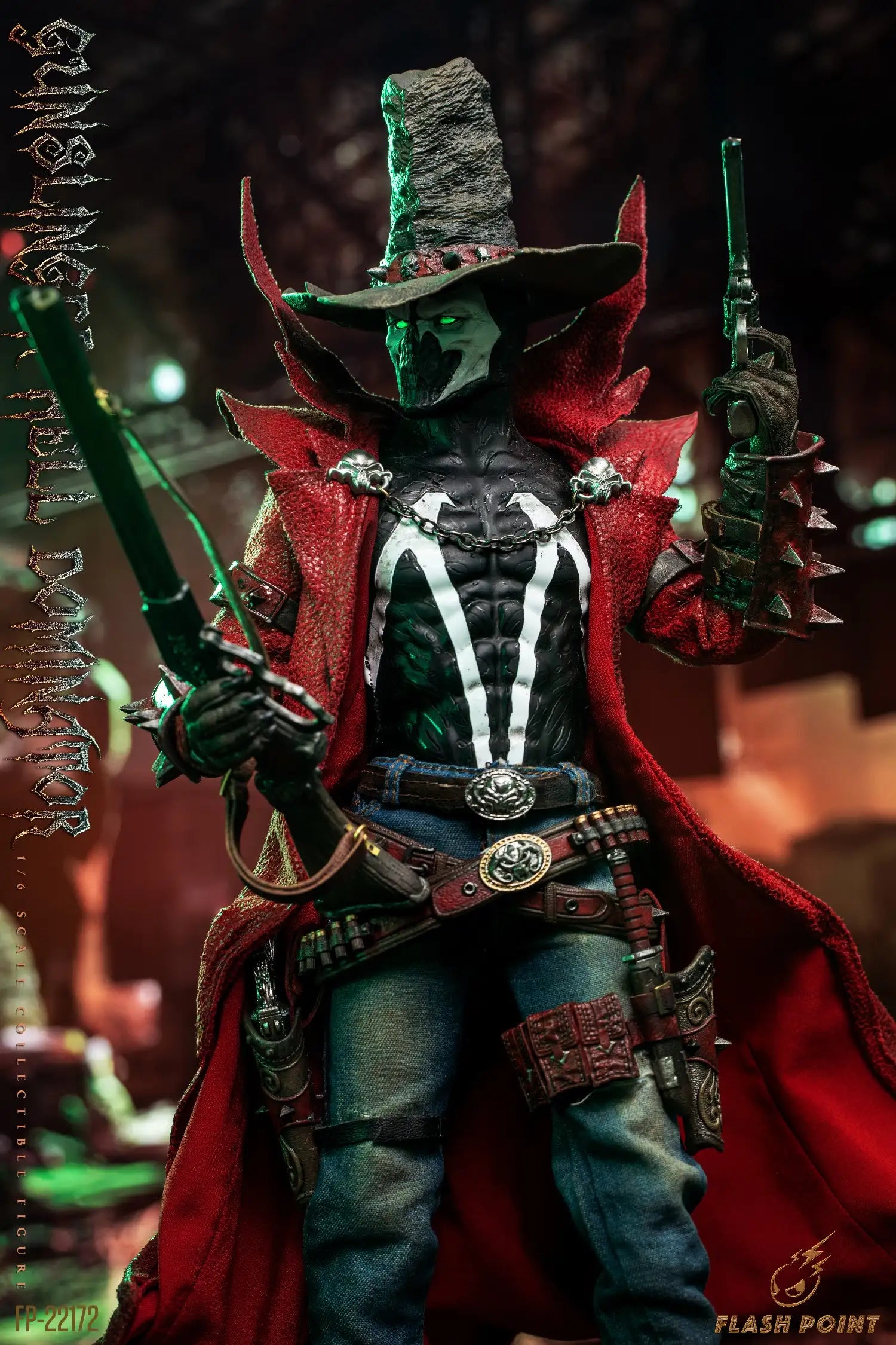M260328★COMBAT COMMANDER センターファイアモデルガン Flash Point Studio FP-22172 Gunslinger (Spawn) Hell Commander