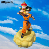 Bandai Tamashii Nations S.H.Figuarts SDCC 2024 Dragon Ball Z Son Goku & Son Gohan -Kid & Kintoun Figure