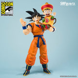 Bandai Tamashii Nations S.H.Figuarts SDCC 2024 Dragon Ball Z Son Goku & Son Gohan -Kid & Kintoun Figure