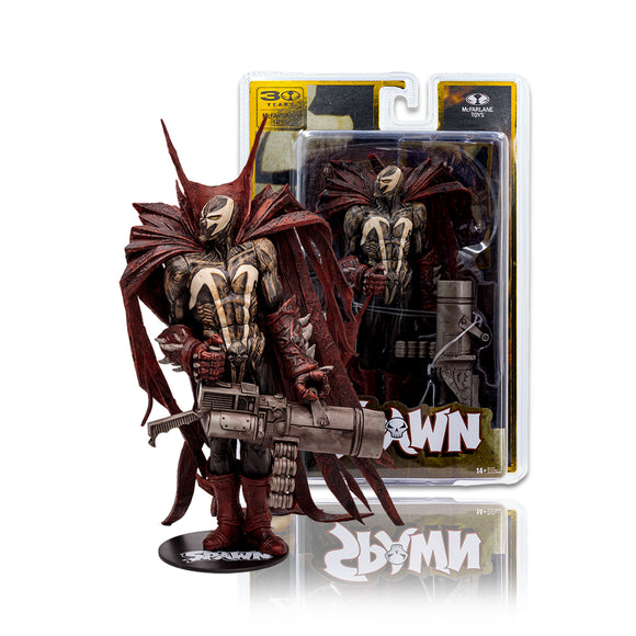 McFarlane Toys 30th Anniversary Hellspawn Digitally Remastered 7-Inch Scale Posed Figure