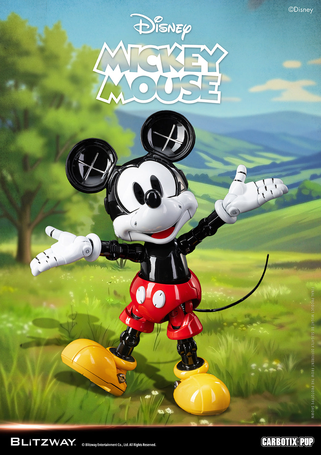 Blitzway Disney Carbotix Mickey Mouse Diecast Action Figure