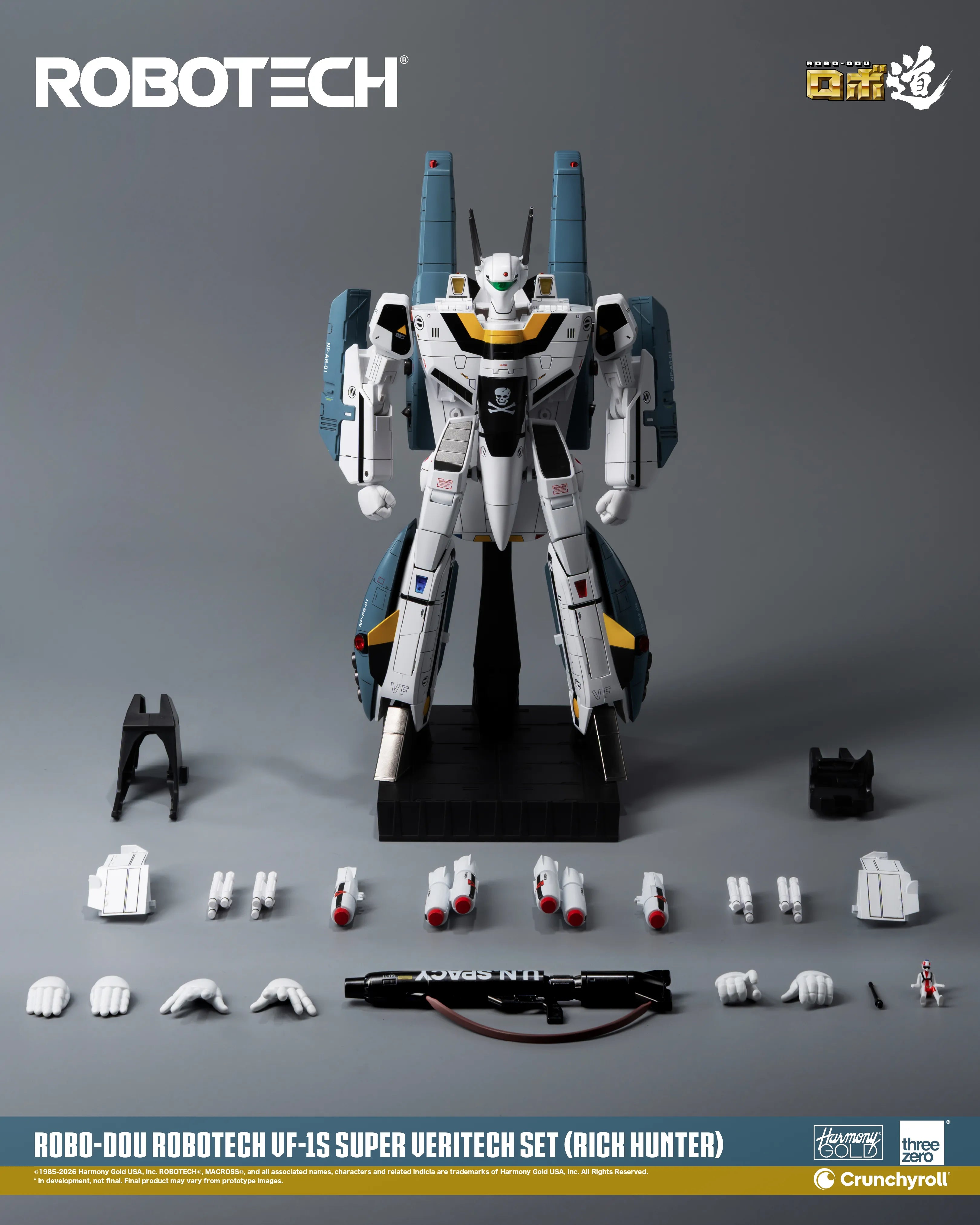 Threezero Robotech ROBO-DOU VF-1S Super Veritech Set (Rick Hunter