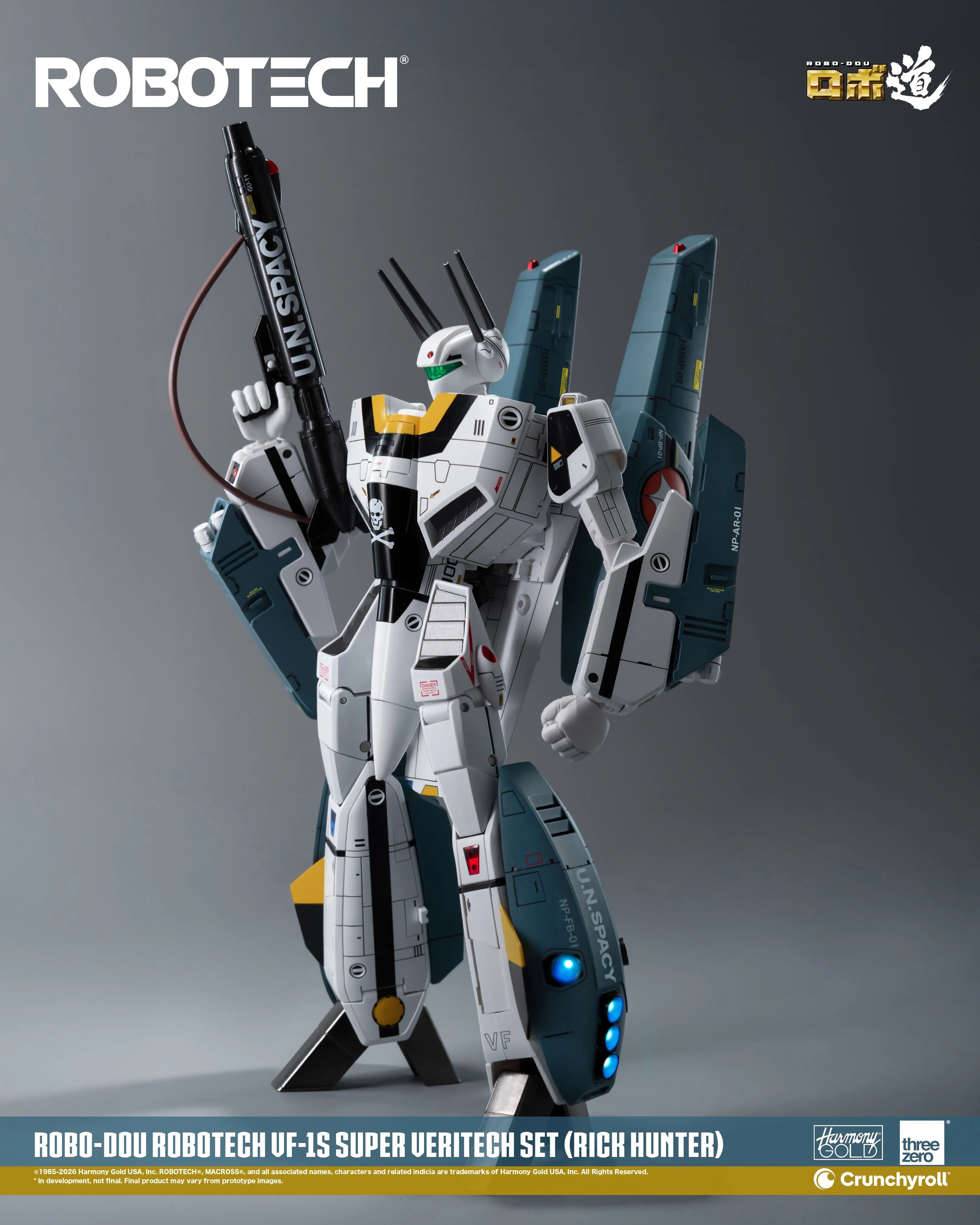 ロボット Super gigantic Robotech model kit Threezero Robotech ROBO-DOU VF-1S Super Veritech Set (Rick Hunter