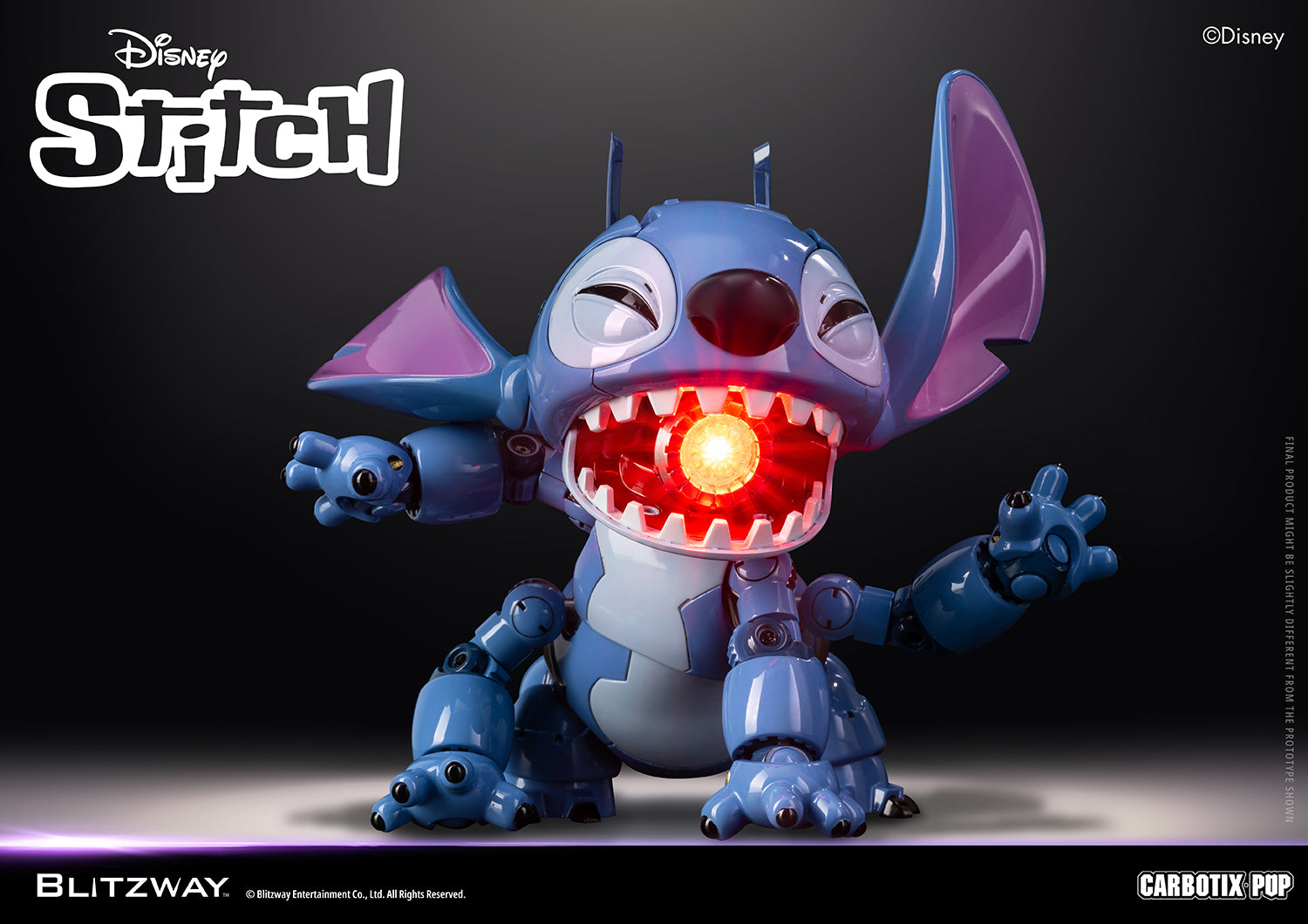 Blitzway Disney Carbotix Lilo and Stitch Stitch Diecast Action