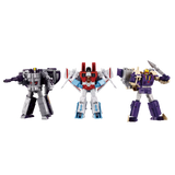 Hasbro Transformers Dramatic Capture Series DCS-3 Triple Threat Astrotrain, Blitzwing, and Starscream Set