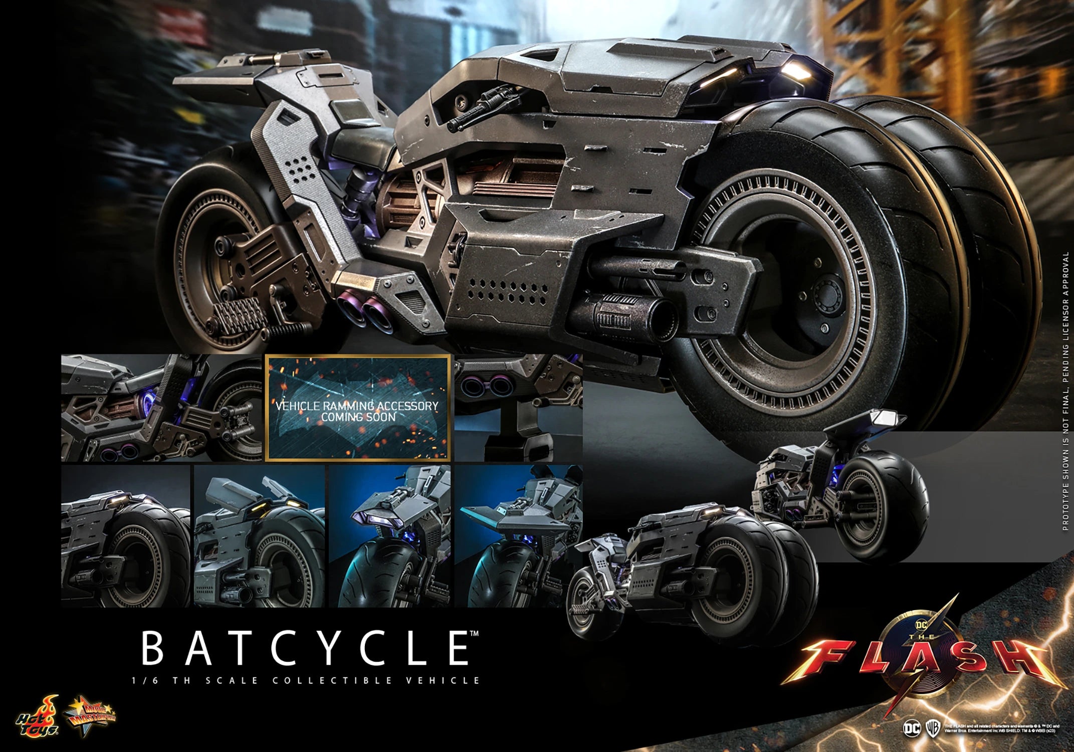 Hot Toys DC The Flash (2023) Batcycle 1/6 Scale Collectible Figure