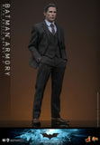 Hot Toys DC Comics The Dark Knight Batman Armory with Bruce Wayne (2.0) 1/6 Scale 12" Collectible Figure Set