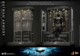 Hot Toys DC Comics The Dark Knight Batman Armory with Bruce Wayne (2.0) 1/6 Scale 12" Collectible Figure Set