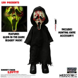 Mezco Toyz Living Dead Dolls Present Ghost Face Bloody Glow-in-the-Dark Edition 10-Inch Doll - Entertainment Earth Exclusive