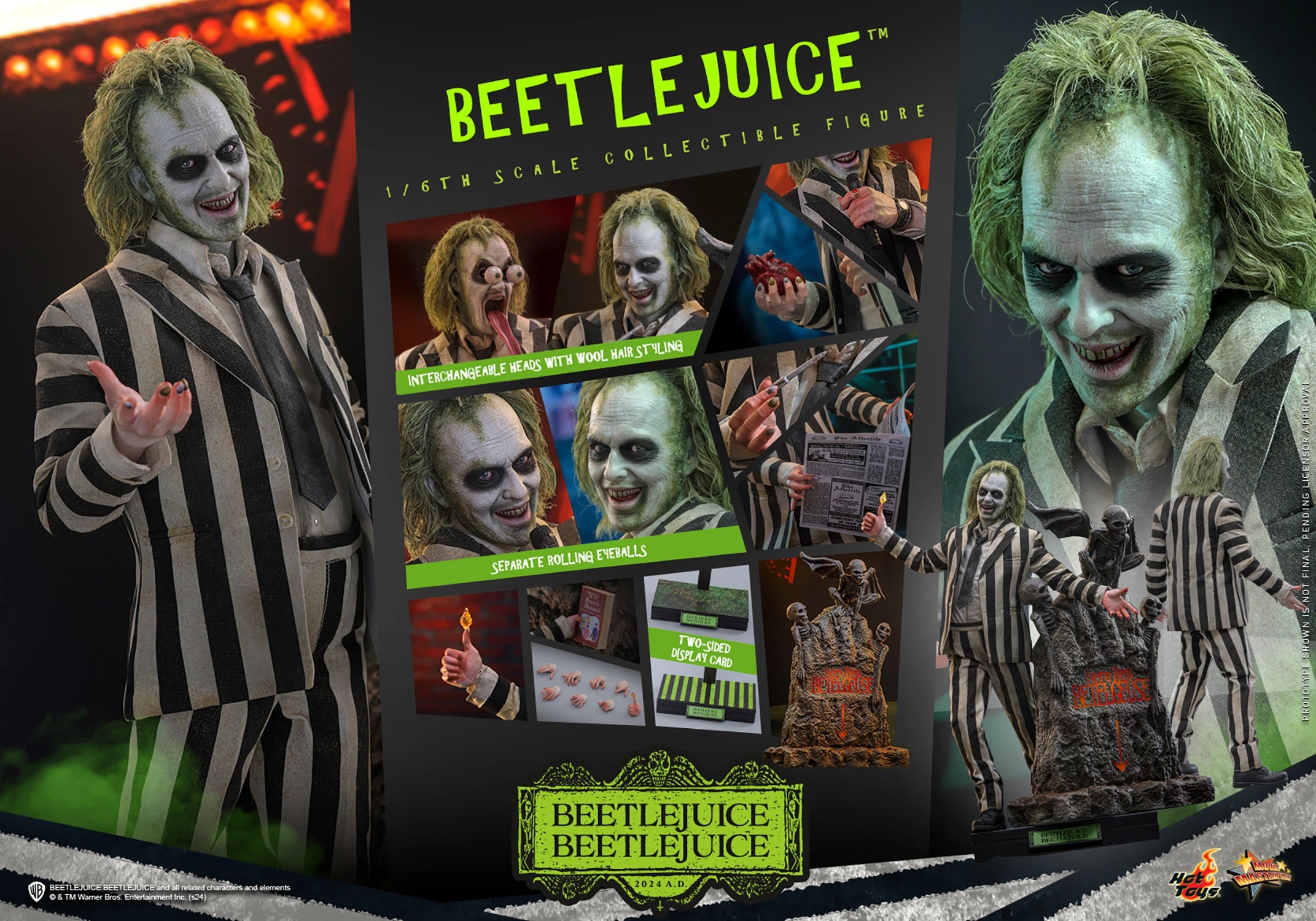 Betelgeuseさま専用 Hot Toys Beetlejuice Beetlejuice: Beetlejuice 1/6 Scale 12