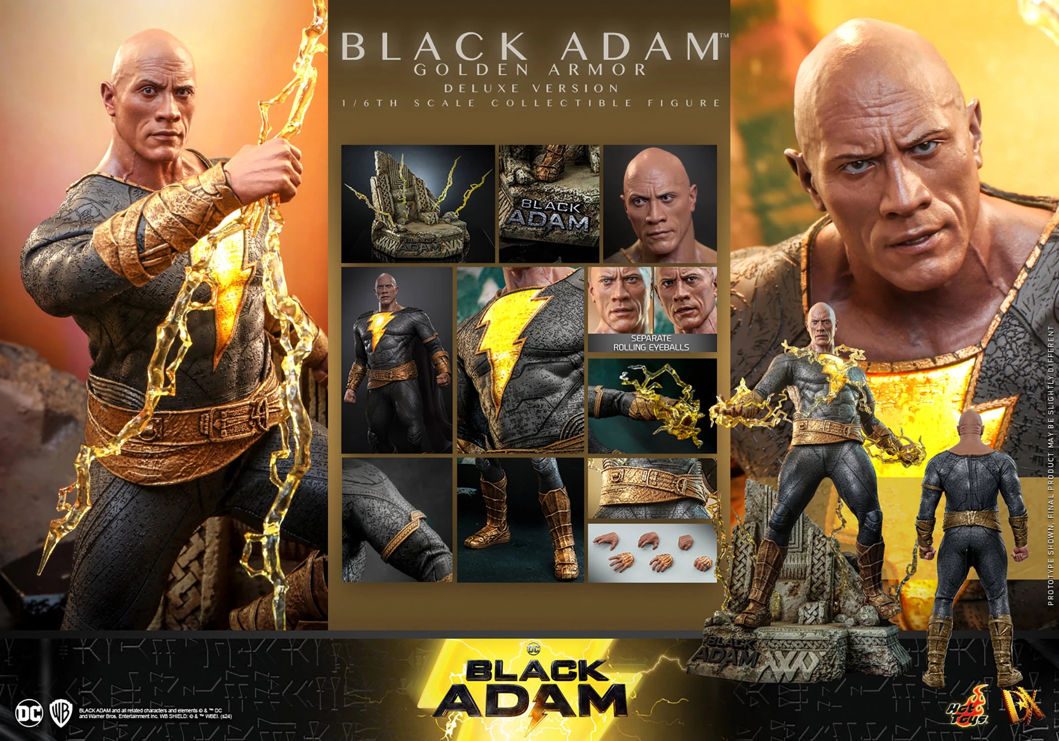 Hot Toys DC Comics Black Adam Black Adam (Golden Armor) (Deluxe