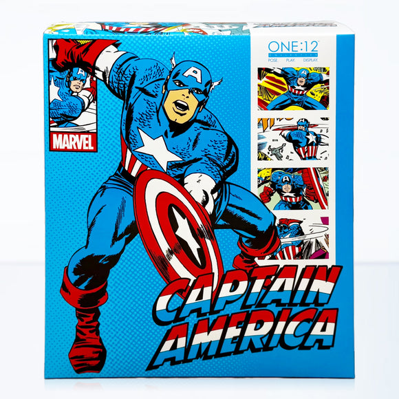Mezco Toyz One:12 Collective Marvel Comics Captain America (Silver Age) 1/12 Scale Collectible Figure