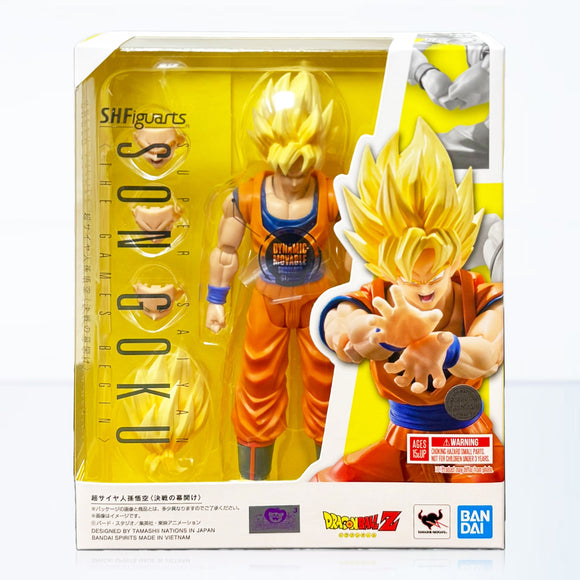 Bandai S.H.Figuarts Dragon Ball Z Super Saiyan Son Goku (The Games Begin) Action Figure