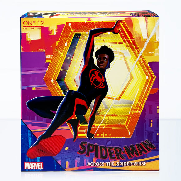 Mezco Toyz One:12 Collective Marvel Spider-Man Across the Spider-Verse Miles Morales 1/12 Scale Collectible Figure