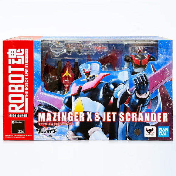 Bandai Robot Spirits (Side Super) Grendizer U Mazinger X &  Scrander X Action Figure Set